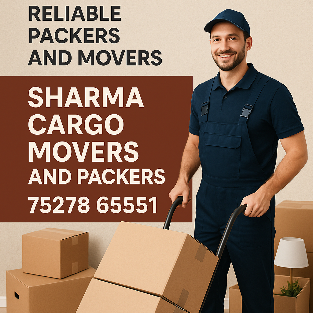 “Sharma goods transpor company”
“Sharma Cargo Movers and Packers”