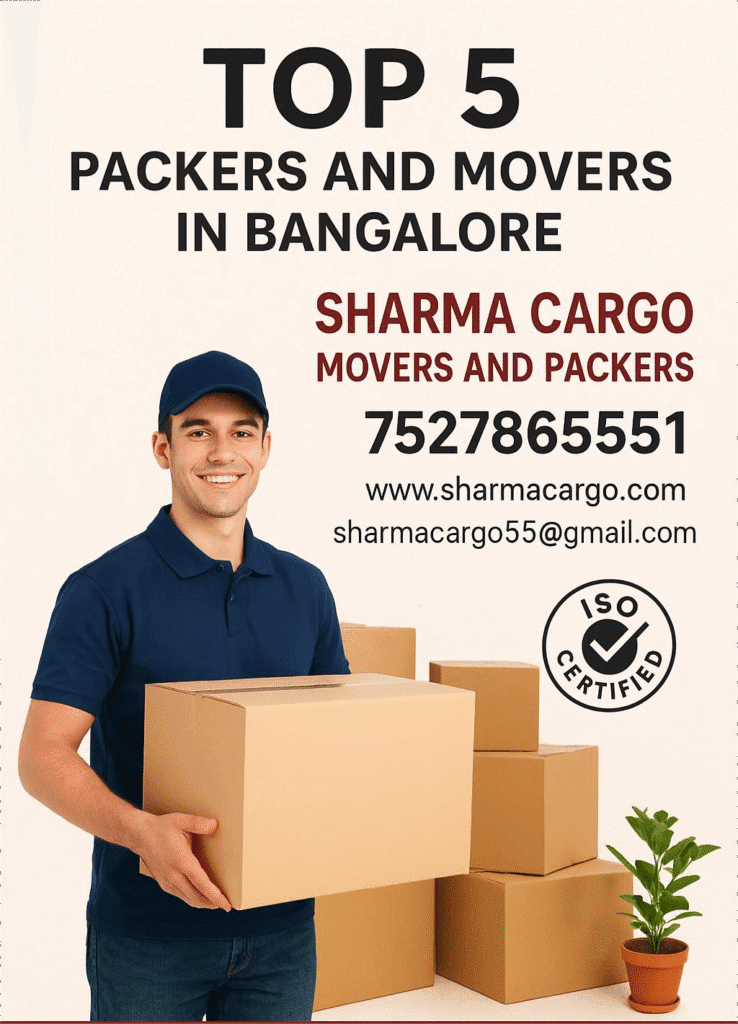 Top 5 Packers and Movers in Bangalore
