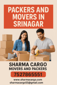 packers and movers in Srinagar
