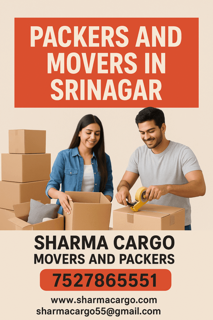 packers and movers in Srinagar