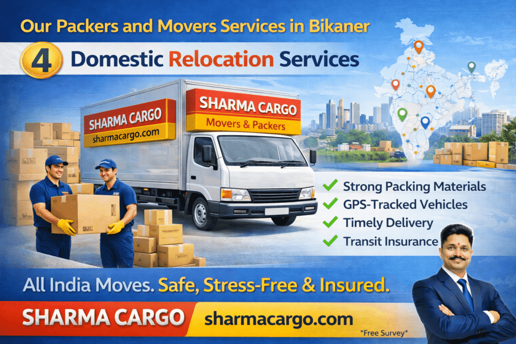 Domestic Relocation Services in Bikaner (1)