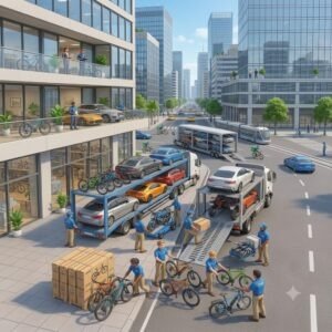Bike and Car Transportation